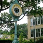 Clock in front of Town Hall